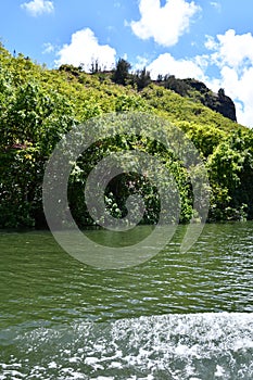 Wailua River on Kauai Island in Hawaii