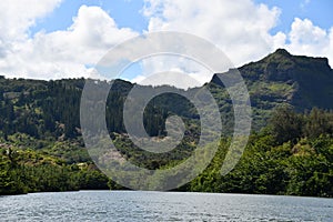 Wailua River on Kauai Island in Hawaii