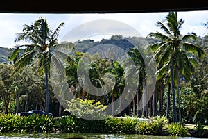 Wailua River on Kauai Island in Hawaii