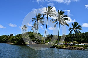 Wailua River on Kauai Island in Hawaii