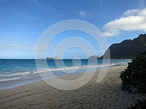 Waimanalo Beach during the day photo