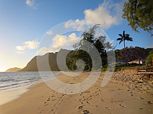 Waimanalo Beach in the early morning light