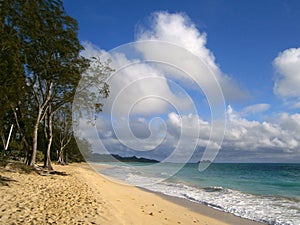Waimanalo Beach on Oahu, Hawaii photo