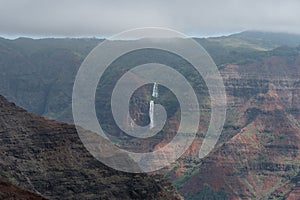 Waimea Canyon on Kauai, Hawaii, in winter after a major rainstorm