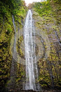 Waimoku Falls, waterfall of the Pipiwai Trail, Maui, Hawaii