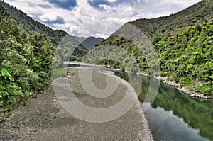 The Waioeka River, East Coast, North Island, New Zealand