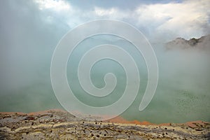 Waiotapu, also spelt Wai-O-Tapu is an active geothermal area at the southern end of the Okataina Volcanic Centre, just north of photo