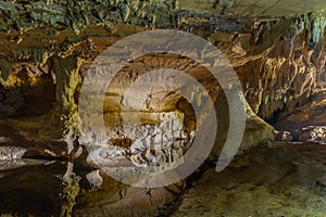 Waipu caves at New Zealand