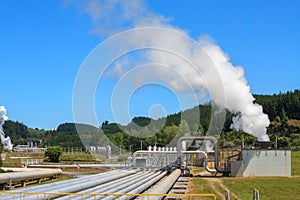 Wairakei geothermal power plant