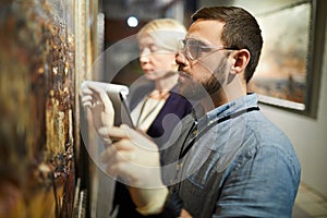 Painting Restoration in Museum