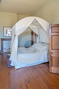 WAITANGI, NEW ZEALAND, FEBRUARY 18, 2020: Interior of Treaty house at Waitangi treaty grounds at New Zealand