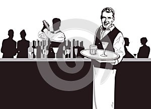 Waiter and Bartender