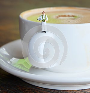 Waiter with A Cup of Coffee