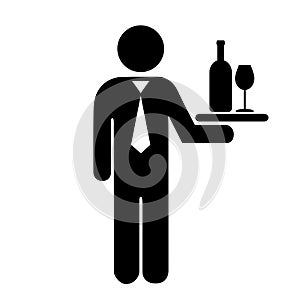 Waiter icon photo