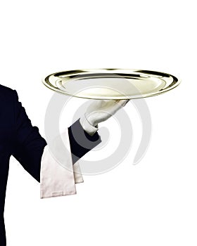 Waiter serving