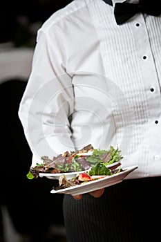 Waiter serving food - wedding series