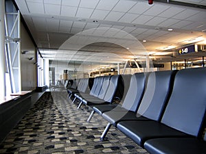 Waiting area at the airport