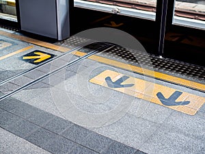 Waiting area on skytrain station