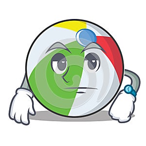 Waiting ball character cartoon style
