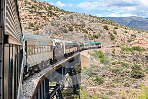 Waiting for cattle on the tracks, Verde Canyon Railroad photo