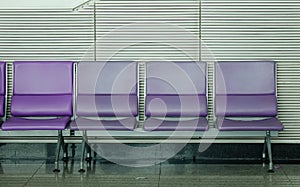 Waiting chairs at the airport