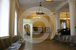 Waiting hall in the airport