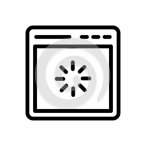 Waiting vector thin line icon