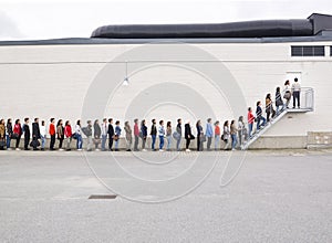 Waiting in Line photo