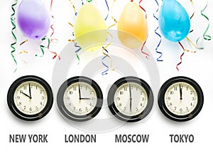 Waiting for the New Year around the world