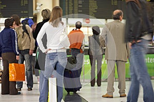 Waiting for the plane