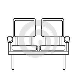 waiting room chairs icon