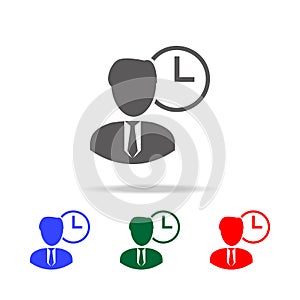 waiting room icon. Elements of human resource in multi colored icons. Business, human resource sign. Looking for talent. Search ma