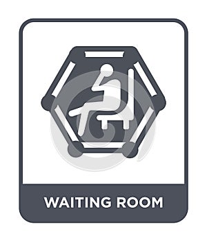 waiting room icon in trendy design style. waiting room icon isolated on white background. waiting room vector icon simple and