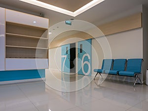 Waiting room in a modern clinic