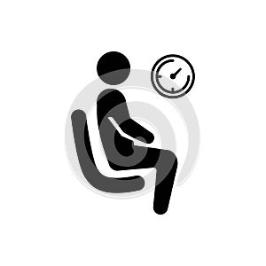 Waiting room vector icon symbol design. Symbol, logo illustration. Pixel perfect vector graphics