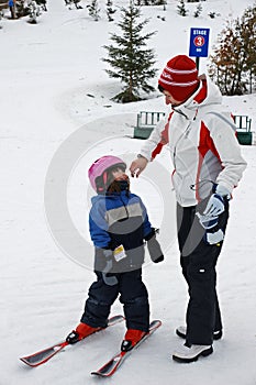 Waiting for a Ski Lesson