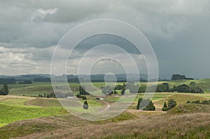 Waiting for storm. Rural New Zealand