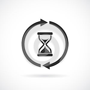 Waiting time web vector pictogram