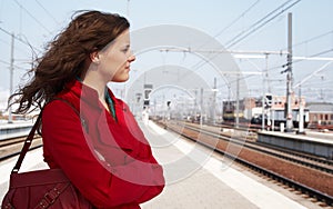 Waiting for a train