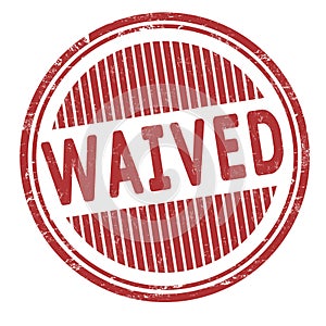 Waived grunge rubber stamp