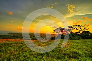 Wakatobi sunset sunrise mountain view colorful sky