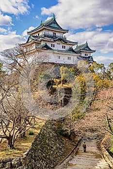 Wakayama castle in Wakayama city, Kansai, Japan