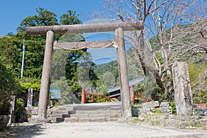 Daimonzaka slope on Kumano Kodo Nakahechi Route in Nachikatsuura, Wakayama, Japan. It is part of