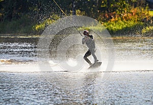 Wake Boarding Surf Action