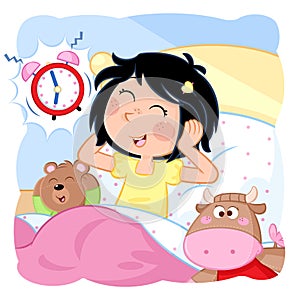 Wake up little girl - Daily routine - Good morning