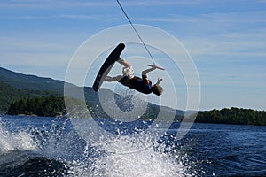 Wakeboard flip photo