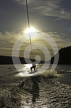 Wakeboard Jump with shadow