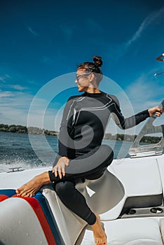 Wakeboard wakesurf girl