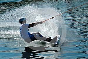 Wakeboarder in action-5