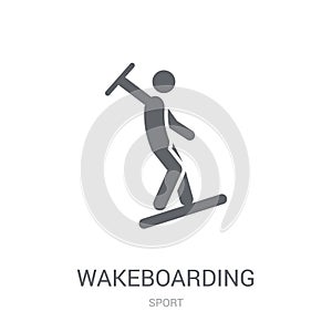 wakeboarding icon. Trendy wakeboarding logo concept on white background from Sport collection